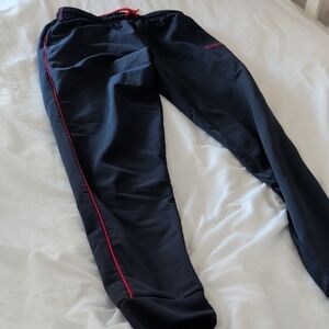 Converse Black Joggers with Red Trim